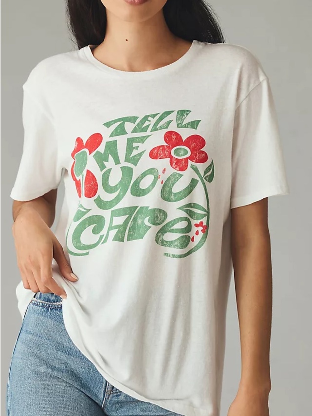Mother The Rowdy Graphic Tee Tell Me You Care